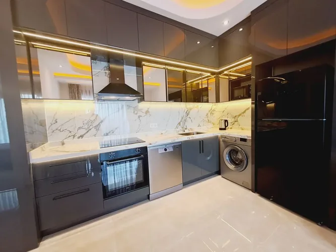 1+1 FURNISHED APARTMENT IN A LUXURY COMPLEX IN THE CENTER OF ALANYA