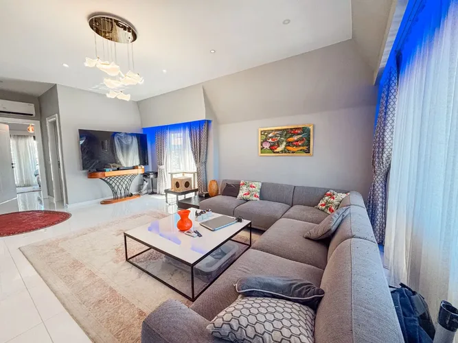 Furnished 2+1 Apartment with Mountain and Sea View in the Center 