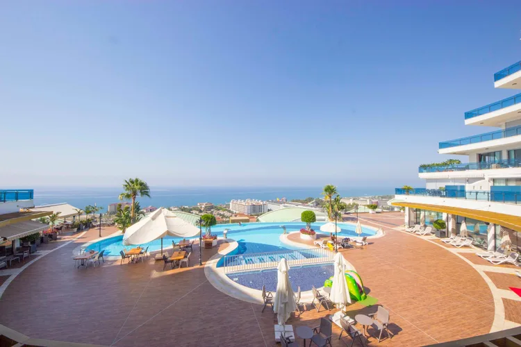 Furnished 2+1 Apartment with Sea View in a Hotel-Style Complex/KONAKLI