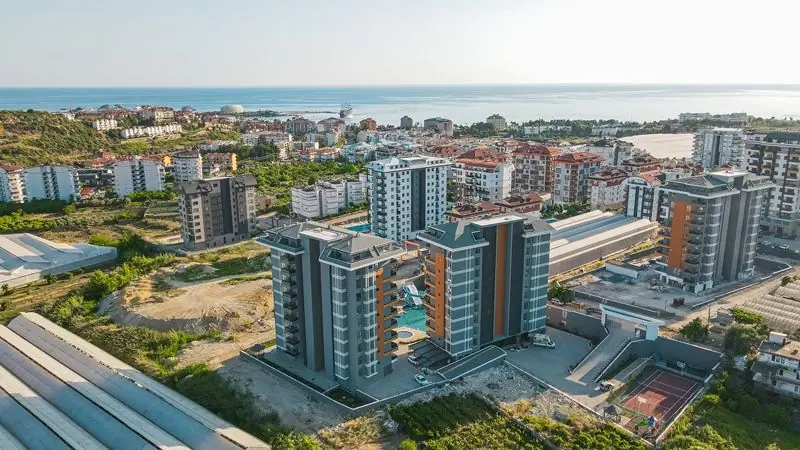 3+1 Duplex Apartment with Sea and Nature View in Avsallar