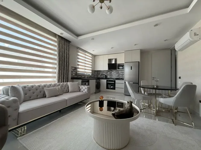 Luxury Furnished 2+1 Apartment with Sea View in Mahmutlar