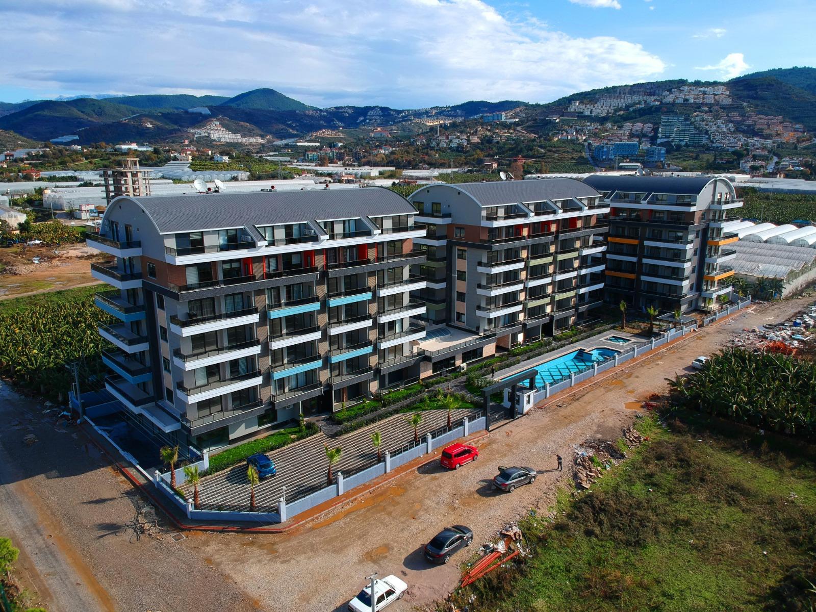 1+1 APARTMENT 60m² IN A FULL-ACTIVITY COMPLEX IN KARGICAK