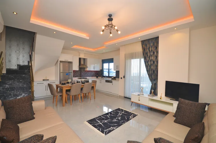 LUXURY FURNISHED 3+1 DUPLEX MODERN APARTMENT IN ALANYA KARGICAK