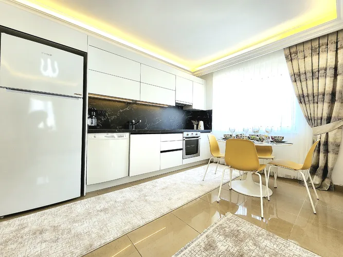 2+1 FULLY FURNISHED APARTMENT WITH SEA AND CITY VIEW IN ALANYA CİKCİLİ