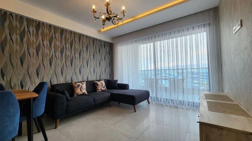 1+1 FULLY FURNISHED APARTMENT WITH VIEW IN ALANYA KARGICAK, 65m²