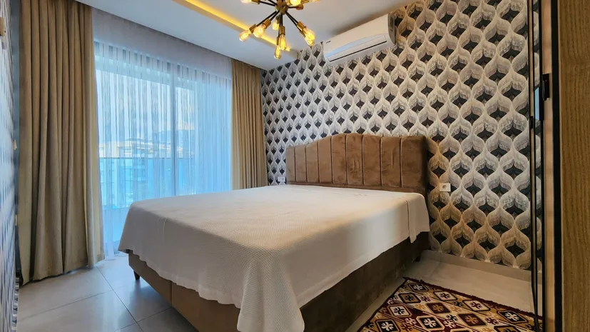 1+1 FULLY FURNISHED APARTMENT WITH VIEW IN ALANYA KARGICAK, 65m²