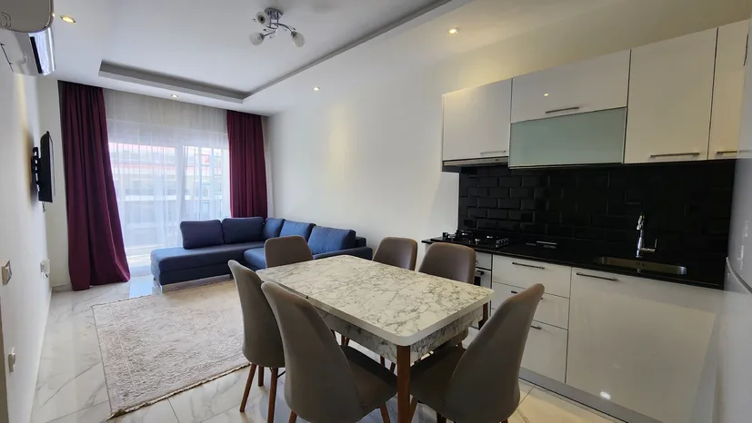 1+1 FULLY FURNISHED APARTMENT IN A ACTIVE COMPLEX IN KESTEL, ALANYA