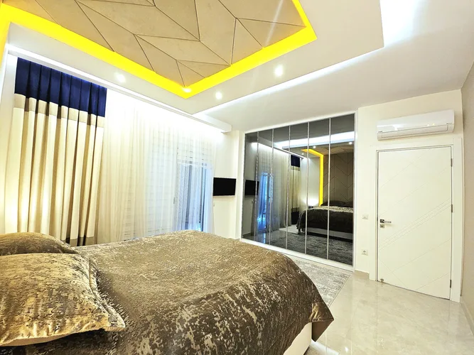 LARGE 2+1 FULLY FURNISHED APARTMENT WITH VIEW IN ALANYA MAHMUTLAR
