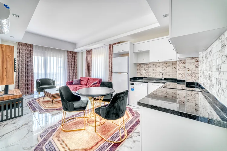 1+1 LUXURY FURNISHED APARTMENT IN AVSALLAR IN A FULLY ACTIVE COMPLEX