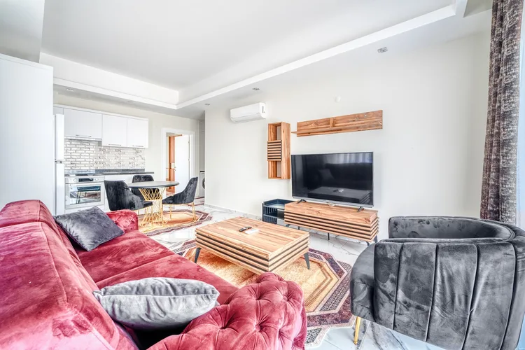 1+1 LUXURY FURNISHED APARTMENT IN AVSALLAR IN A FULLY ACTIVE COMPLEX