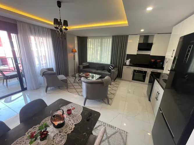 2+1 DUPLEX APARTMENT 140m², 100 METERS FROM ALANYA CLEOPATRA 