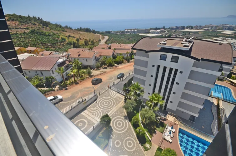 2+1 FURNISHED DUPLEX APARTMENT WITH SEA VIEW IN ALANYA KARGICAK