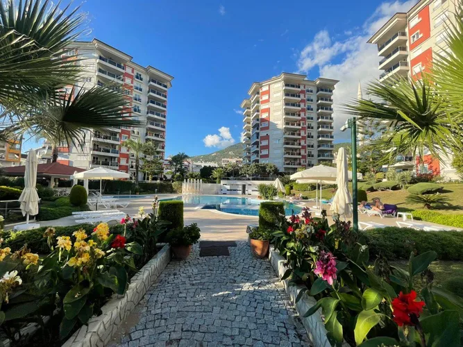 2+1 FURNISHED APARTMENT WITH A UNIQUE CITY VIEW IN ALANYA CİKCİLLİ