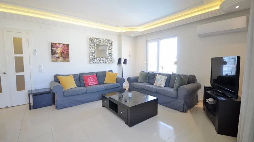 3+1 DUPLEX FURNISHED APARTMENT IN A CENTRAL LOCATION IN ALANYA OBA.