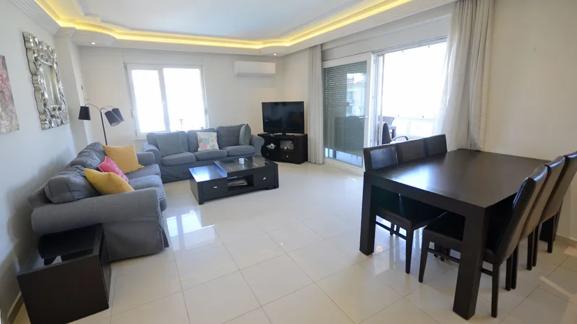 3+1 DUPLEX FURNISHED APARTMENT IN A CENTRAL LOCATION IN ALANYA OBA.