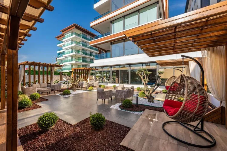 LUXURIOUSLY FURNISHED 4+1 DUPLEX APARTMENT WITH SEA VIEW IN KESTEL.