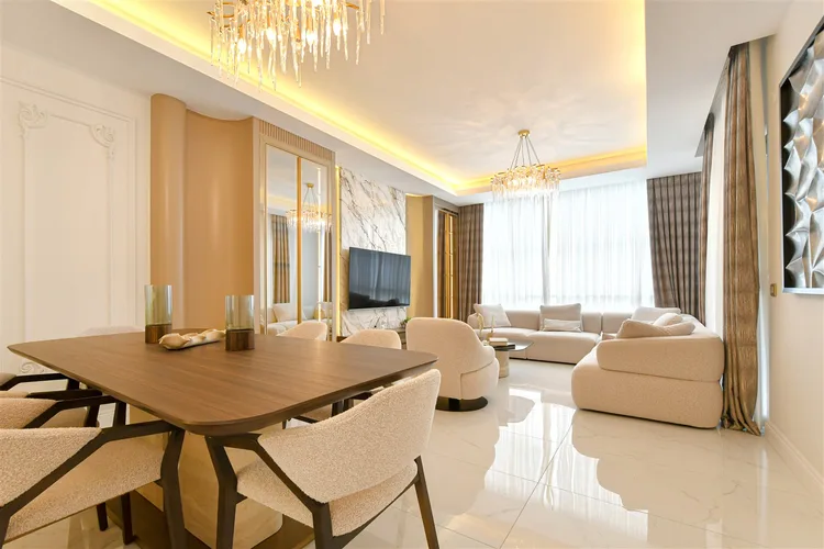 LUXURY FURNISHED 3+1 APARTMENT WITH SEPARATE KITCHEN, 140m² IN OBA