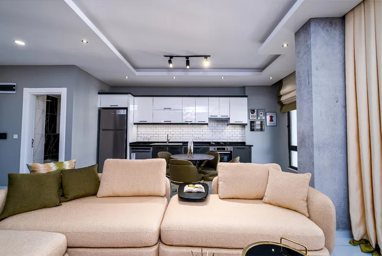3+1 FULLY FURNISHED APARTMENT FOR SALE IN A GATED COMMUNITY IN ALANYA OBA