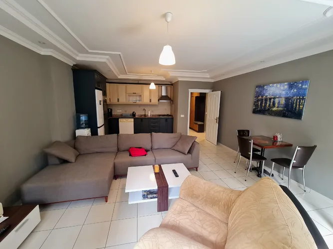 FURNISHED 2+1 APARTMENT WITHIN WALKING DISTANCE TO THE SEA IN ALANYA OBA