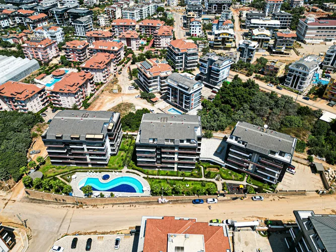 2+1 GARDEN DUPLEX APARTMENT WITH POOL VIEW IN ALANYA OBA