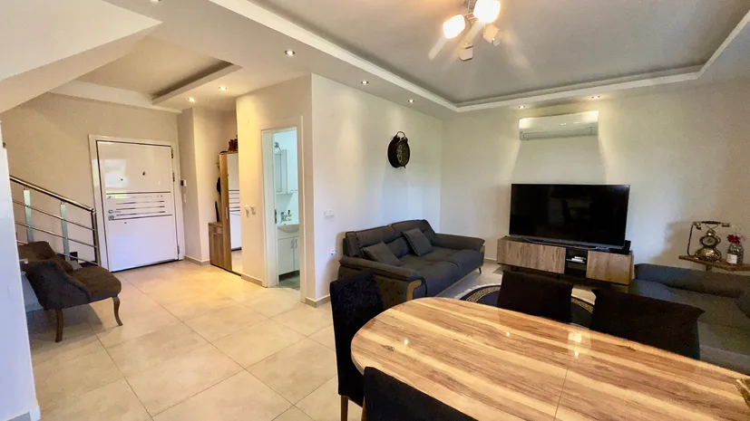 2+1 GARDEN DUPLEX APARTMENT WITH POOL VIEW IN ALANYA OBA