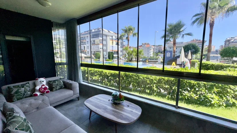 2+1 GARDEN DUPLEX APARTMENT WITH POOL VIEW IN ALANYA OBA
