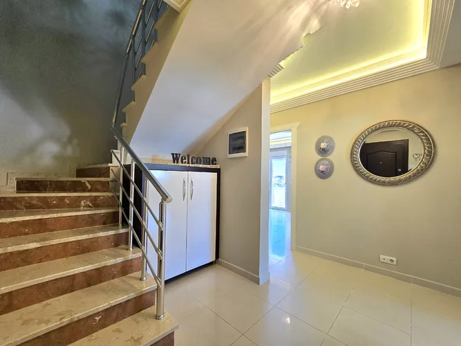 FURNISHED 3+1 DUPLEX APARTMENT WITH TERRACE IN ALANYA OBA