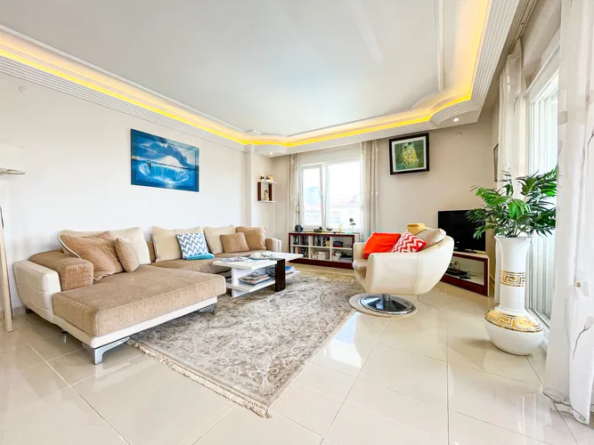 FURNISHED 3+1 DUPLEX APARTMENT FOR SALE IN ALANYA OBA CENTER