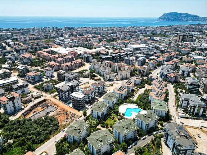 180 m² FURNISHED 4+1 DUPLEX APARTMENT IN A RESIDENTIAL COMPLEX IN ALANYA OBA