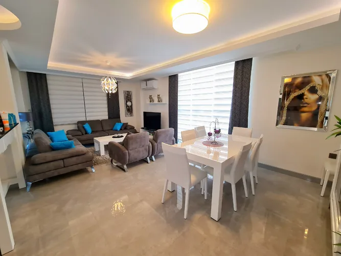 SPACIOUS 240 m² LUXURY FURNISHED 4+1 DUPLEX APARTMENT IN ALANYA OBA