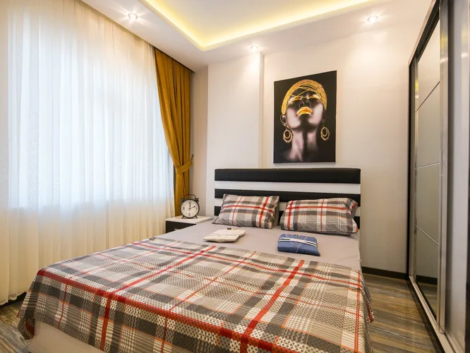 FURNISHED 1+1 APARTMENT WITH MOUNTAIN VIEW IN ALANYA CENTER