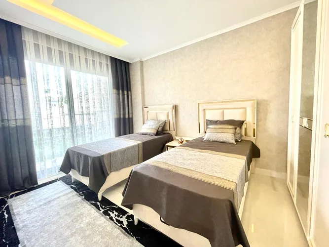 LUXURY FURNISHED 2+1 GARDEN DUPLEX APARTMENT IN ALANYA OBA