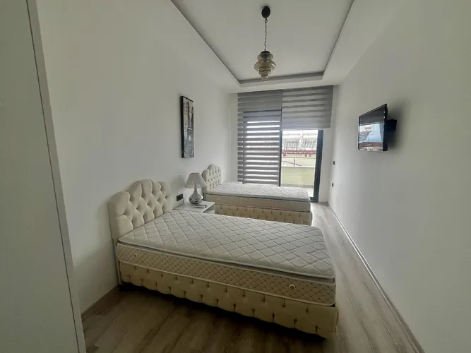FURNISHED 2+1 DUPLEX APARTMENT WITH CASTLE AND SEA VIEW IN ALANYA
