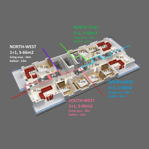 SKY BLUE PLUS RESIDENCE Plan - 15