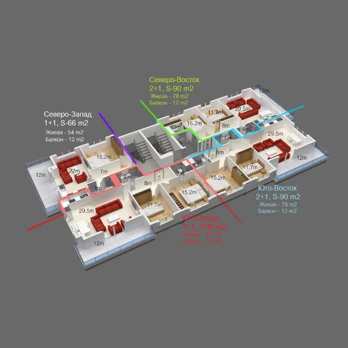 SKY BLUE PLUS RESIDENCE Plan - 16