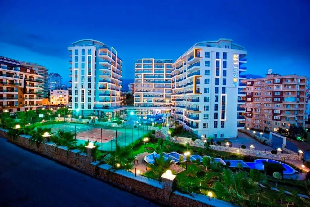 Роскошная меблированная квартира в комплексе Nordic Life, Аланья Exterior - 16