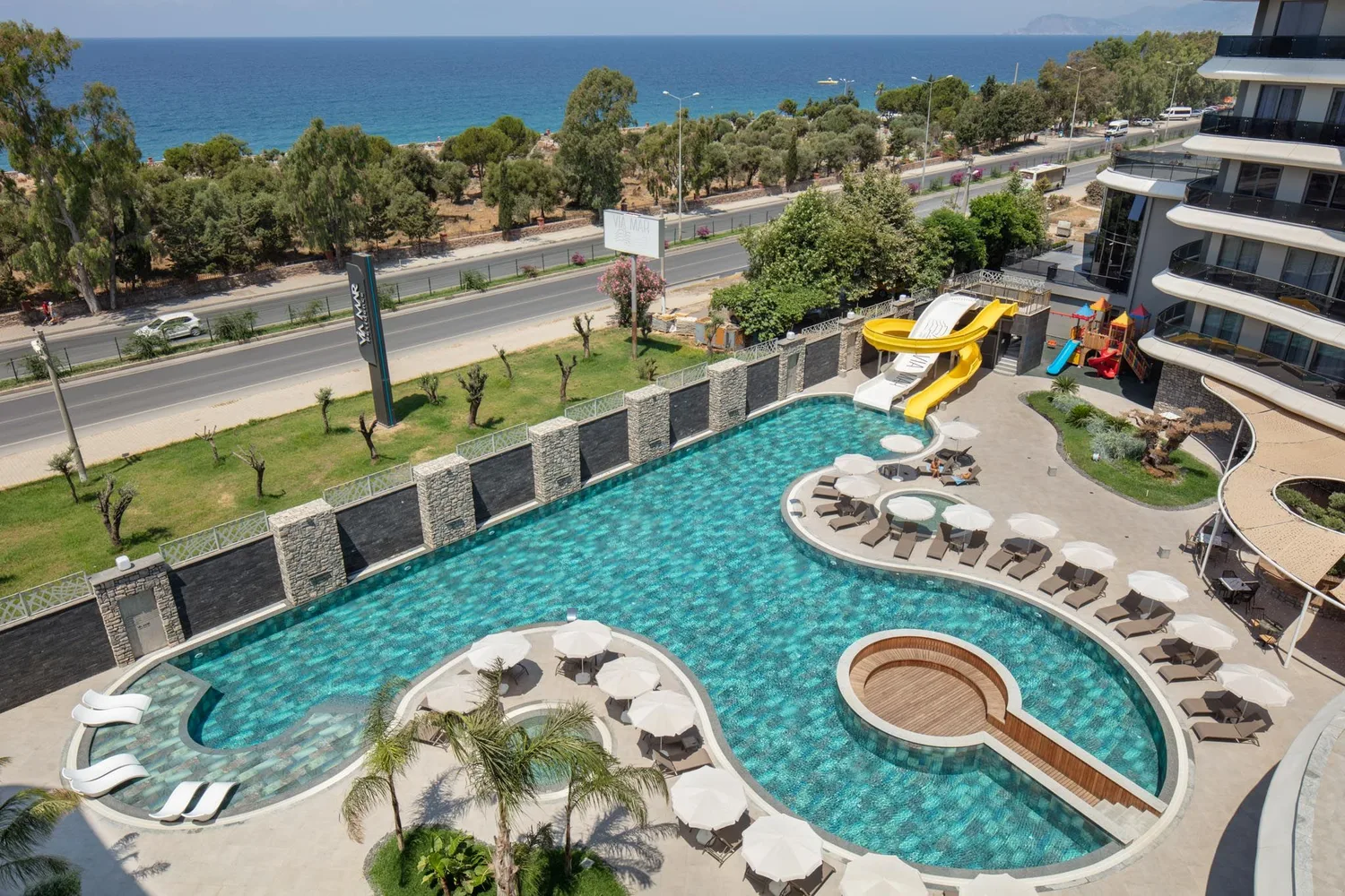 Квартира с частным садом в Via Mar Residence, Аланья Exterior - 5