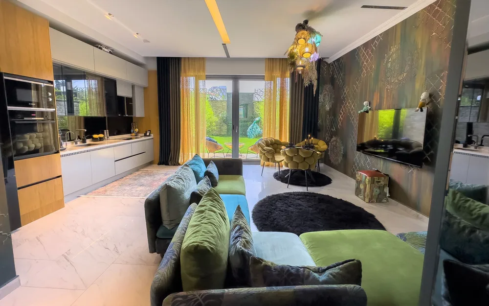 Квартира с частным садом в Via Mar Residence, Аланья Interior - 11
