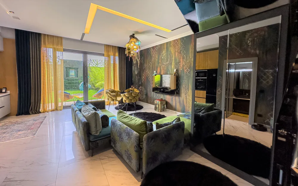 Квартира с частным садом в Via Mar Residence, Аланья Interior - 12