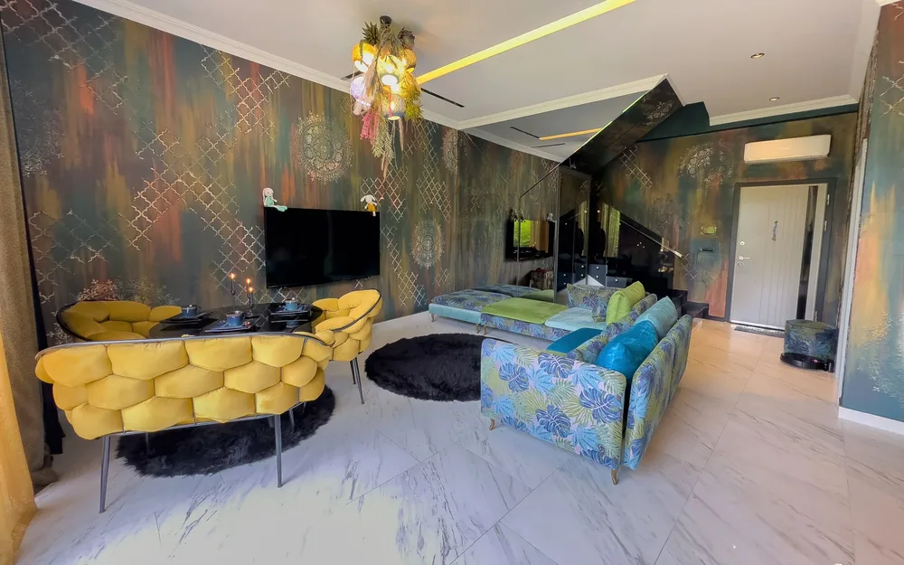 Квартира с частным садом в Via Mar Residence, Аланья Interior - 14