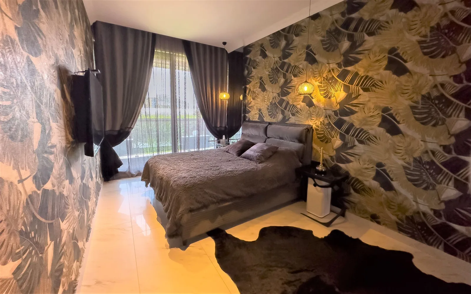 Квартира с частным садом в Via Mar Residence, Аланья Interior - 24