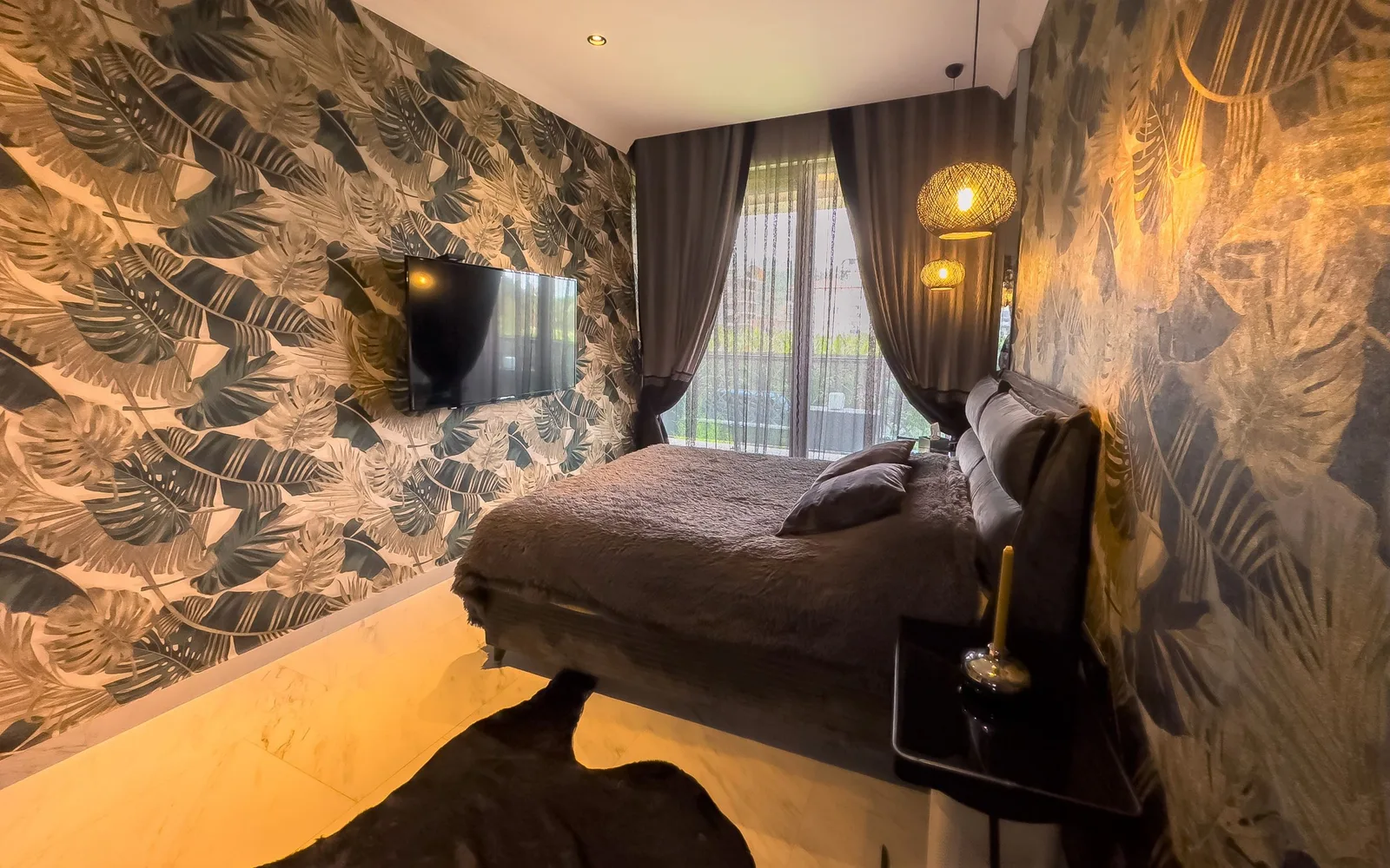 Квартира с частным садом в Via Mar Residence, Аланья Interior - 25