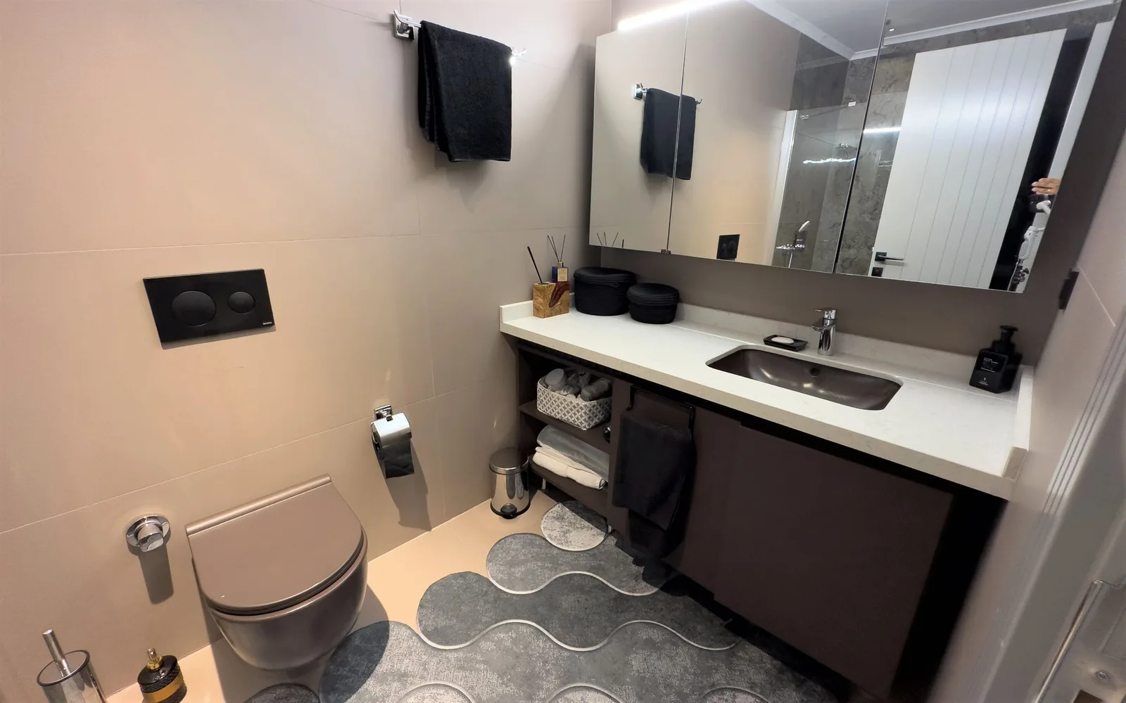 Квартира с частным садом в Via Mar Residence, Аланья Interior - 31