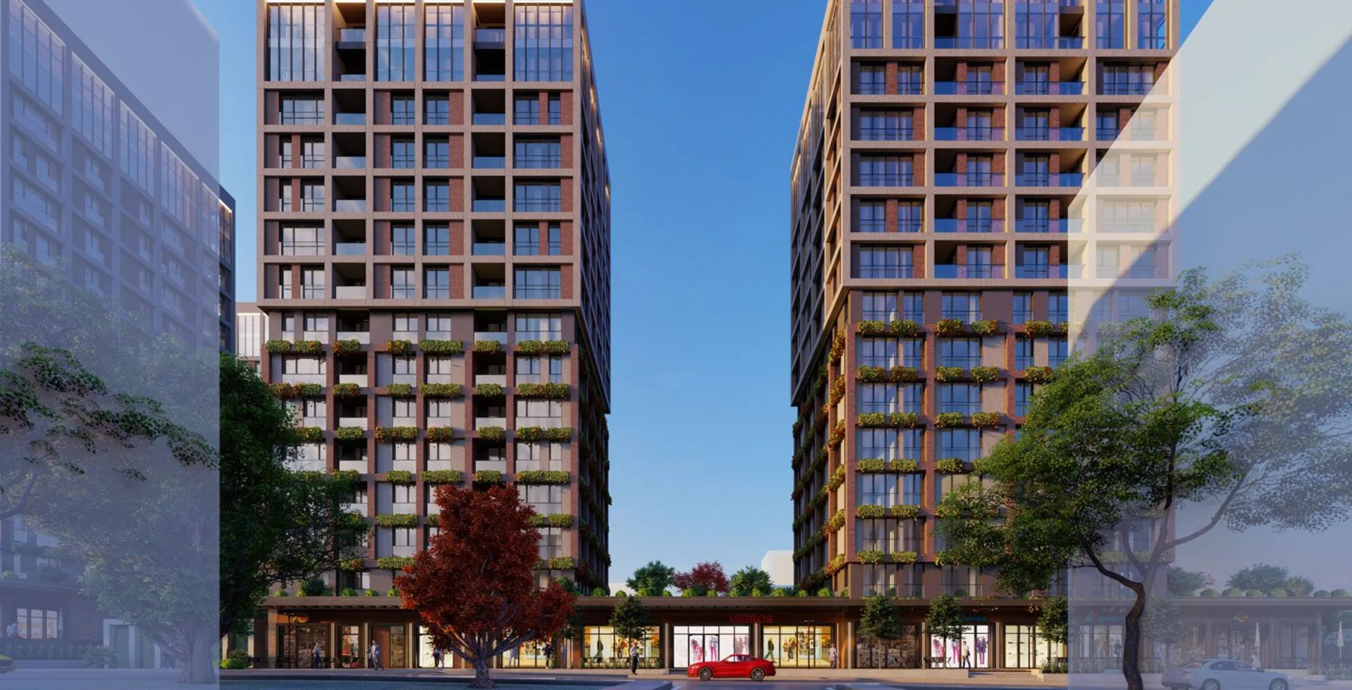 Apartments in Elite Erenkoy, One of Istanbul’s Project with the Largest Green Areas Exterior - 12