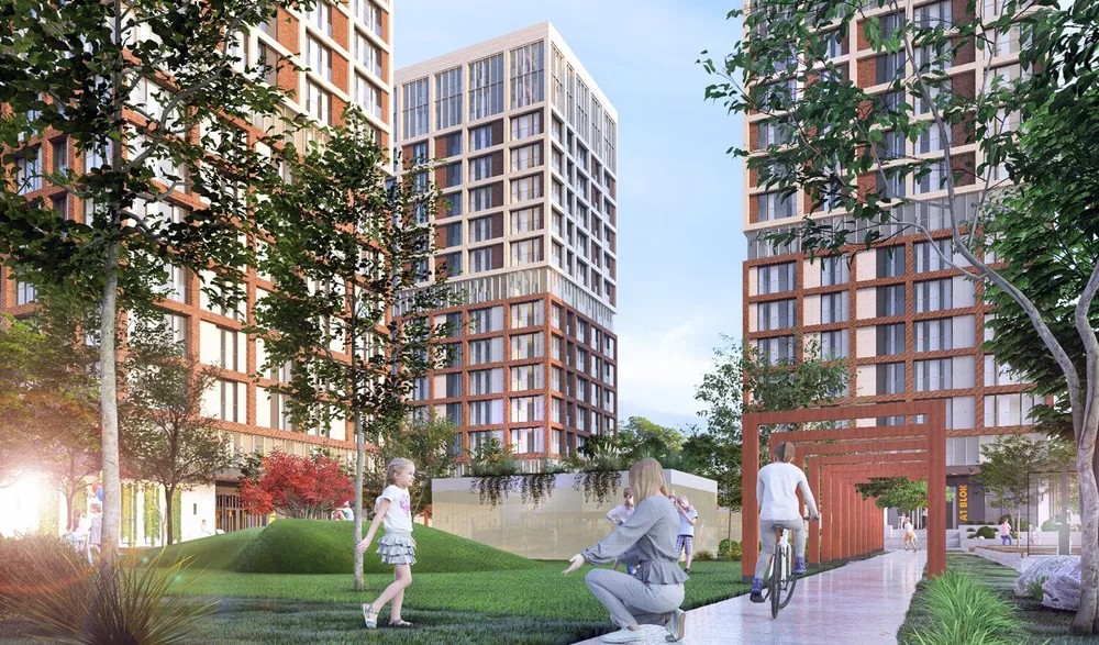 Apartments in Elite Erenkoy, One of Istanbul’s Project with the Largest Green Areas Exterior - 14