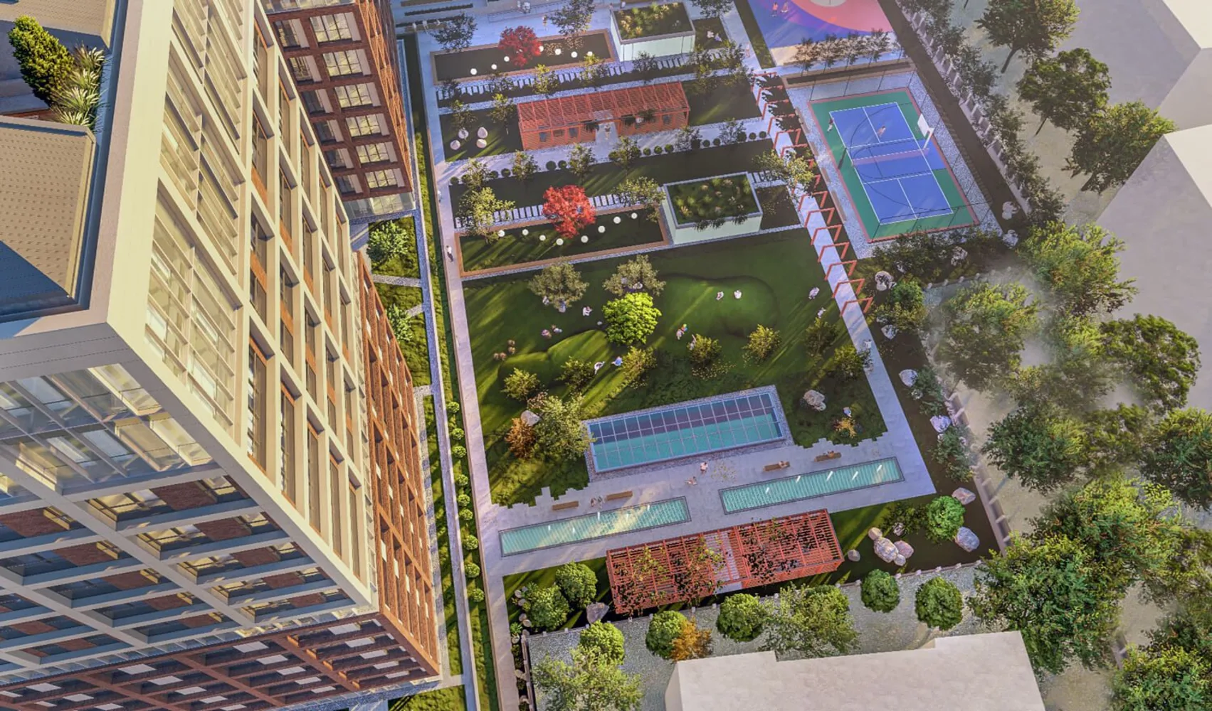 Apartments in Elite Erenkoy, One of Istanbul’s Project with the Largest Green Areas Exterior - 7