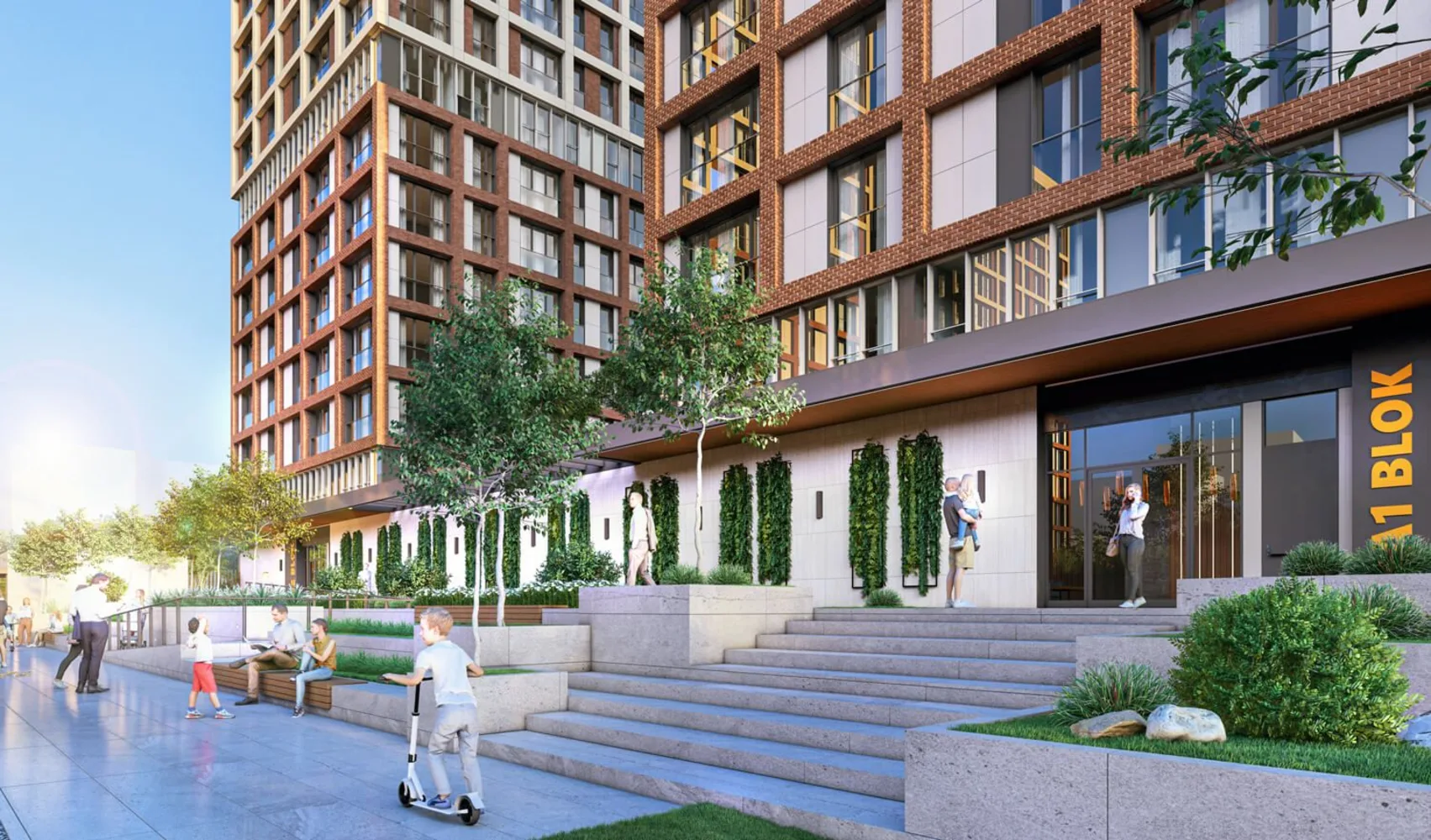 Apartments in Elite Erenkoy, One of Istanbul’s Project with the Largest Green Areas Exterior - 9