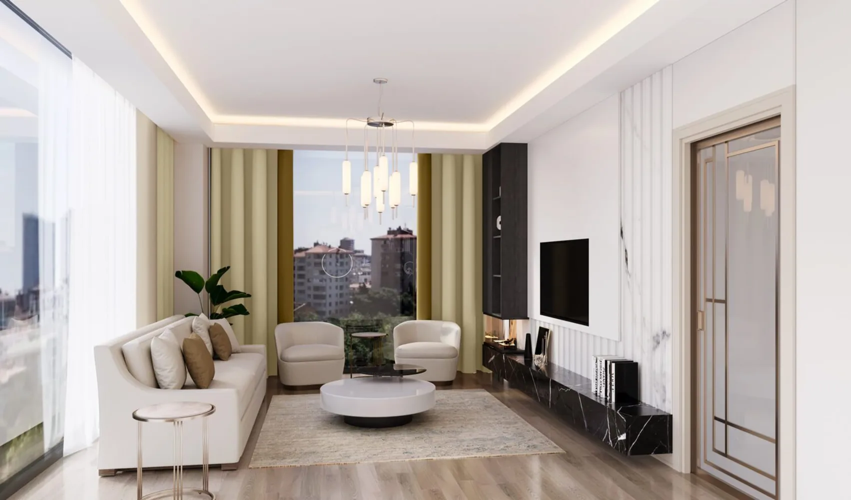Apartments in Elite Erenkoy, One of Istanbul’s Project with the Largest Green Areas Interior - 34