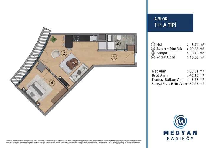 New İstanbul Apartments in Meydan Kadıkoy, İstanbul Plan - 16