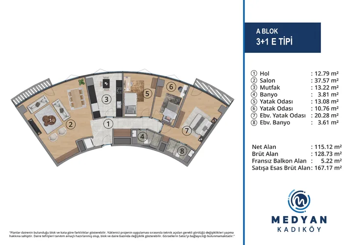 New İstanbul Apartments in Meydan Kadıkoy, İstanbul Plan - 21